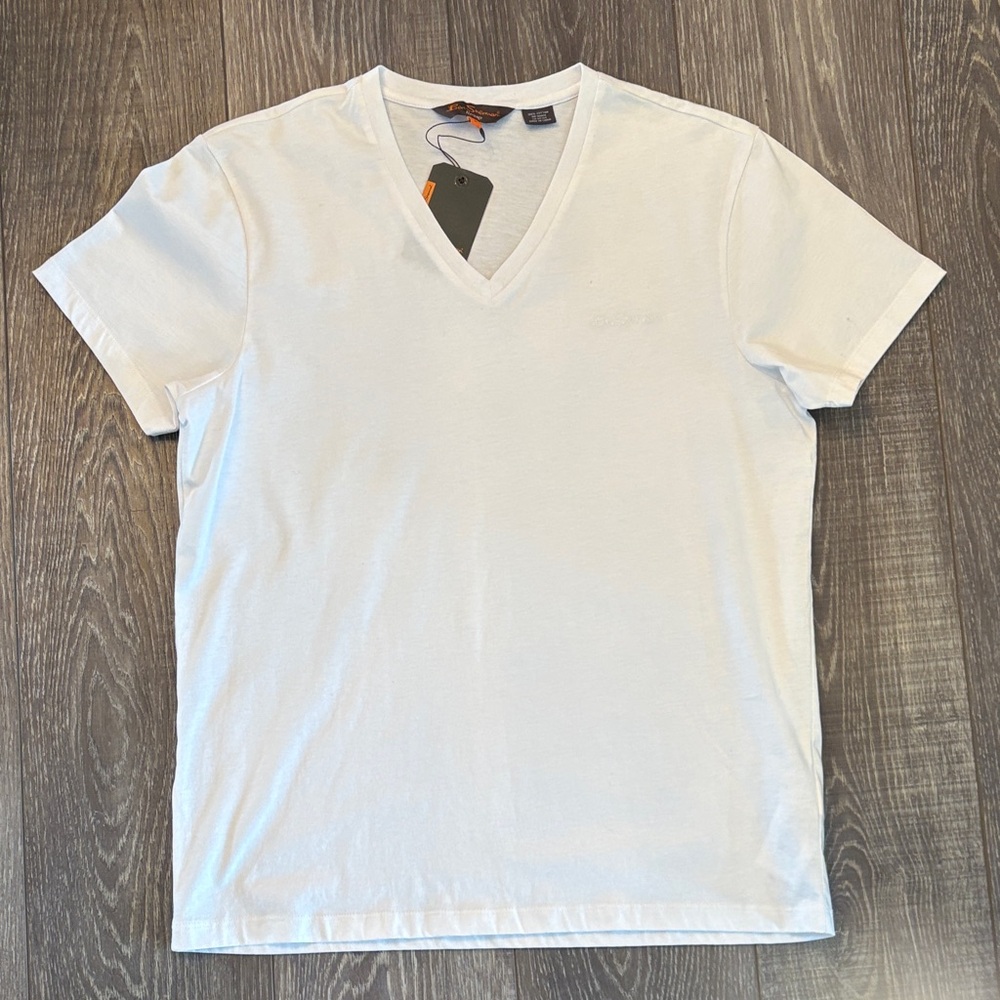 Ben Sherman Cream V-Neck T-Shirt